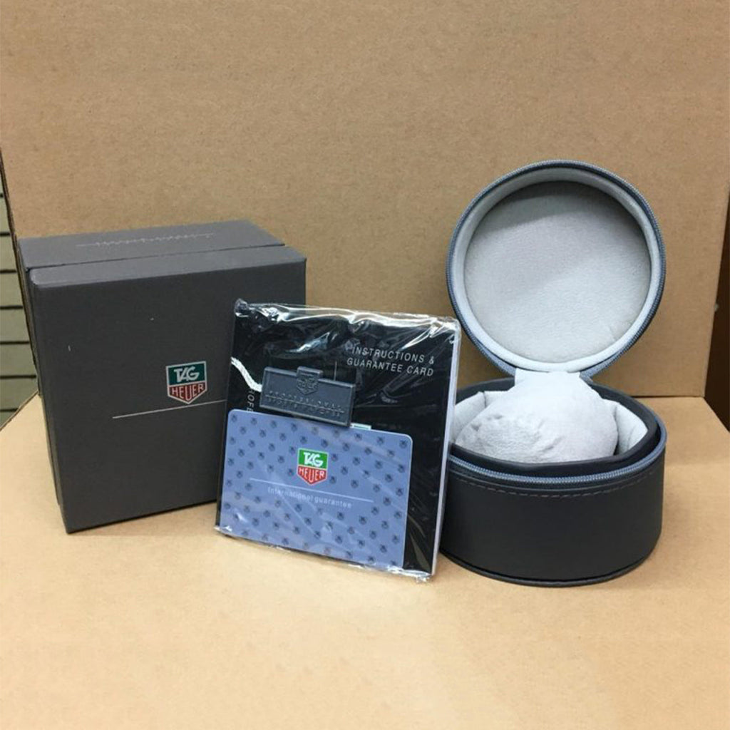 Tagheuer Cr7 Leather Black Belt Black Dial B