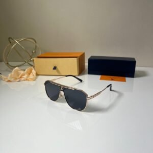 Louis Vuitton 22295 Black Gold Sunglasses – Luxury Designer Eyewear