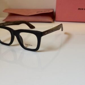 Miu Miu 5189 Black Wooden Sunglasses – Fashion Designer Eyewear