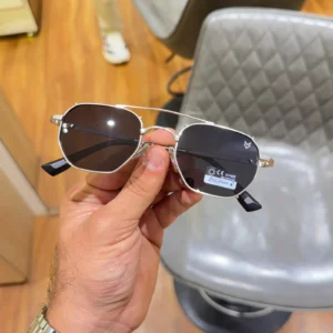 Mairo 669832 Silver Black Sunglasses – Modern Designer Eyewear
