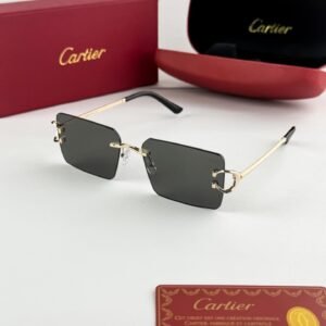 Cartier Gold Black Sunglasses – Luxury Designer Eyewear