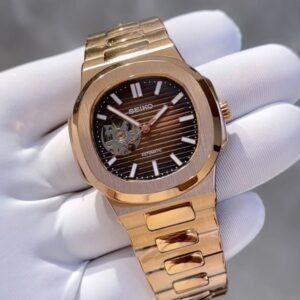 SEIKO NAUTIKO Mod Nautilus – Luxury Inspired Automatic Watch (MASTERCOPY EDITION) (BROWN)