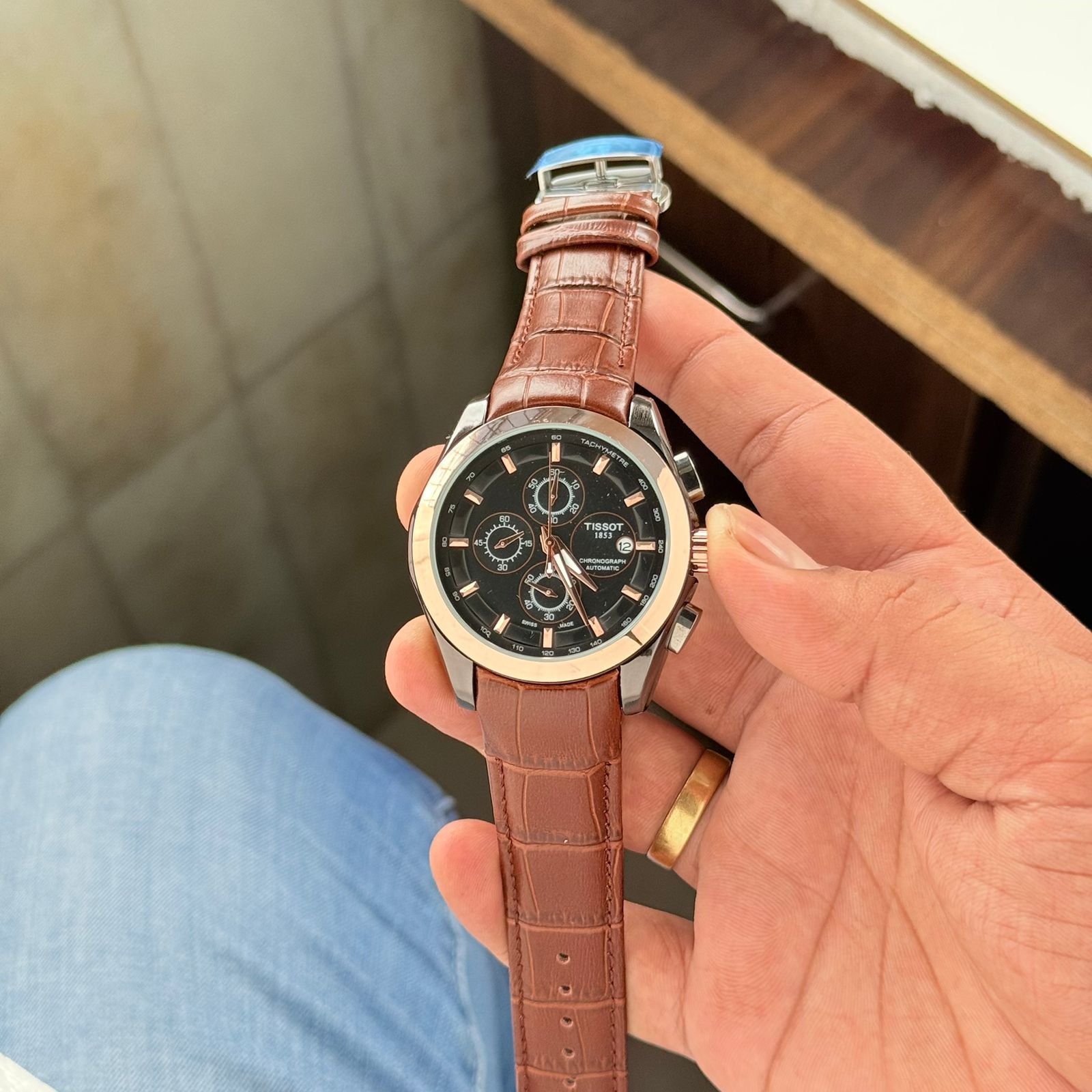 Tissot Couturier Leather 1853